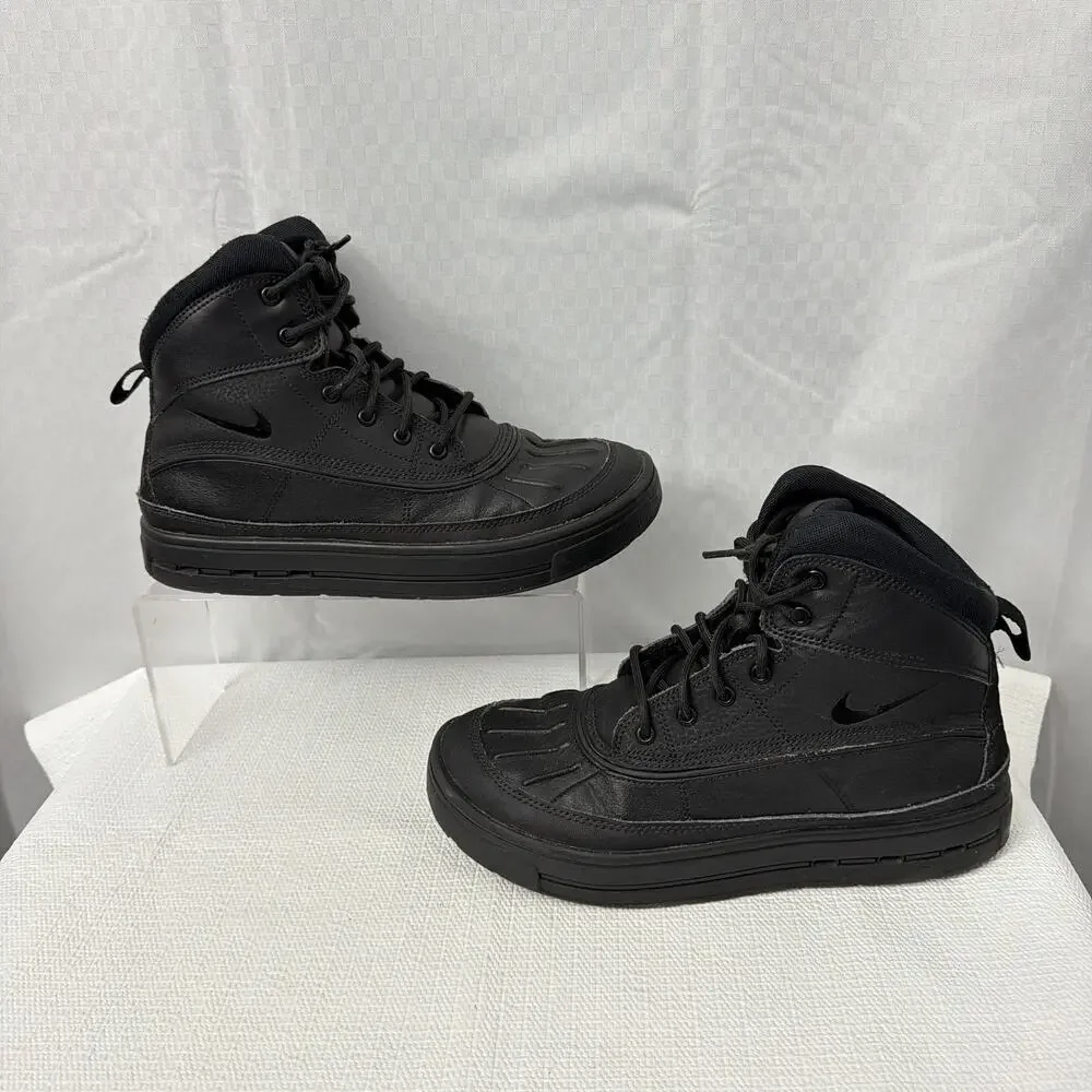 Nike ACG Woodside 2 High Top Boots Boys Size 6 Youth Triple Black 6Y